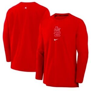 Mens Red St. Louis Cardinals Authentic Collection Player Perf. Pullover NWT